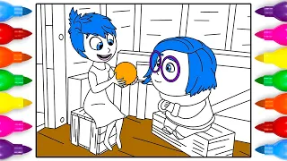 Inside Out Joy Sadness Coloring Pages
