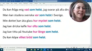 Såväl... som..., vem som helst, ord för "äta"