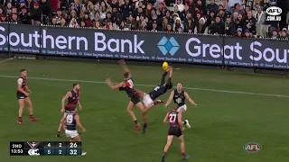 Jack Silvagni flies high over Essendon defender | Rd 13 Four'N Twenty Mark of the Year winner | AFL