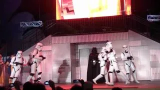 Darth Vader Boba Fett Dance like Michael Jackson to Smooth Criminal at Starwars Weekends 2012 Disney