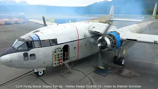 C119 Flying Boxcar Engine Run Up