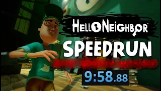 Hello Neighbor PC Any% Speedrun [9 Minutes]