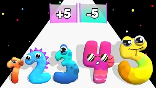 Number Run: Merge 3D Maths, Level Up Gameplay (New Update)