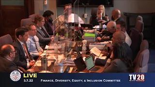 Finance, Diversity, Equity and Inclusion Committee, March 7, 2022.