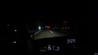 Night drive POV Audi S1 | GERMAN AUTOBAHN