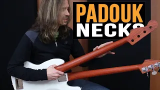 Padouk Guitar and Bass Necks