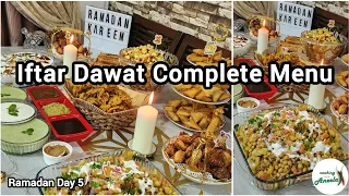 Dawat-e-iftar Complete Menu With Tips & Ideas💡 | Special Dawat Vlog | Iftar Dawat Snacks Recipes