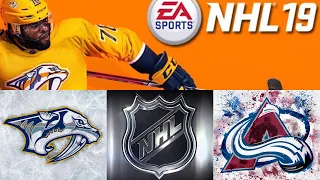 NHL 19 Season Mode: Nashville Predators vs Colorado Avalanche (Xbox One HD) [1080p60FPS]