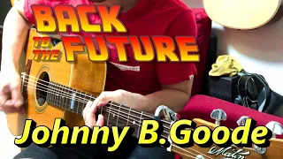 (TAB有)アコギで「Johnny B.Goode」Chuck Berry Pickstyle solo guitar By龍藏Ryuzo