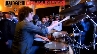 Todd Sucherman at Vic's Drum Shop.m4v