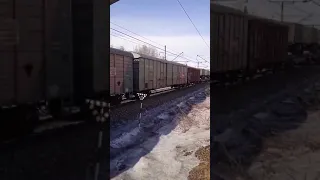 Russia: Train loaded at Maslovka station in the Voronezh region 180 km to the border with Ukraine.