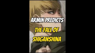 Armin predicts the fall of wall #shorts #snk #eren #rumbling  #aot