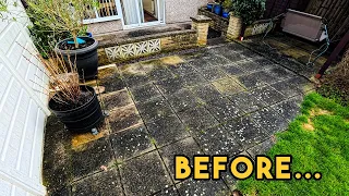 Janet Was HOPELESS! No Drainage Made Her Think Her Patio was UNCLEANABLE! The RESULTS were AMAZING!