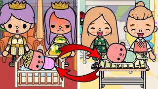 I Became A Princess After Switched At Birth 👑🔄😱 | Sad Story | Toca Life World | Toca Boca