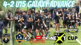 MLS NEXT CUP 2023 U15 LA GALAXY ACADEMY VS FC DELCO -BACK TO BACK PENALTIES GOALS-GALAXY ADVANCE R16