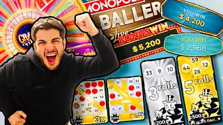 Going Big On Monopoly Big Baller & Crazy Time!!!