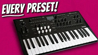 Korg Wavestate Mk2 - demoing EVERY preset! (no talking)