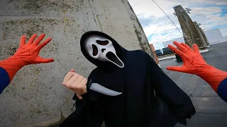 SPIDER-MAN VS GHOSTFACE PARKOUR POV CHASE