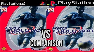 Pro Evolution Soccer PS2 Vs PS1