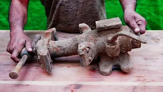 Rusted Huge Vino Vise Restoration : Perfect Restoration