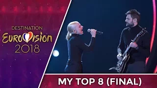 MY TOP 8 FINAL (DESTINATION EUROVISION) | Eurovision