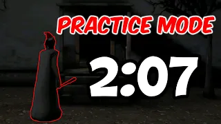 Granny - Practice Mode Speedrun (2:07, WR)