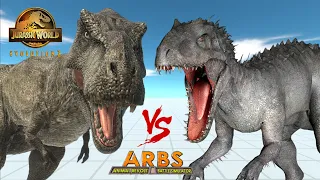 TREX (Jurassic World)  vs IREX (DINOSAUR BATTLE) - Animal Revolt Battle Simulator