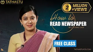How to Read Hindu Newspaper by Dr. Tanu Jain || Tathastu-ICS