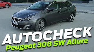 Проверка Peugeot 308 SW Allure кузов толщина ЛКП и подкапотное пространство