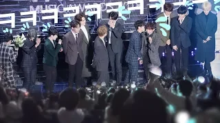 부끄럼으로 초토화된 세븐틴 shy SEVENTEEN : 핫퍼포먼스상 수상소감 HOT 190123  prizeh : Edited fancam : 190123