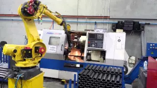 Robotic machine tending