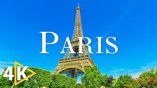 FLYING OVER PARIS (4K UHD) - Relaxing Music Along With Beautiful Nature Videos - 4K Video Ultra HD