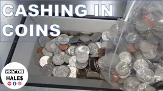 Cashing In A Giant Bag of Coins From Coin Operated Washers And Dryers / HOW MUCH DID WE GET?