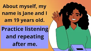 My Name Is Jane | English Language Fluency | Listening & Speaking Practice #4