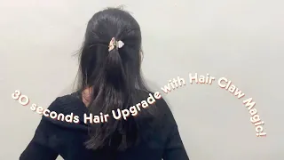 Forget Hair Bands: Instant Hair Upgrade with Hair Claw Magic! #hairtutorial #hairclaw