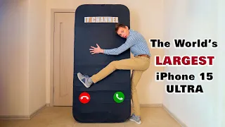 The World's Largest iPhone 15 Ultra Cardboard Incoming Call