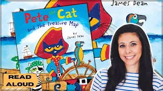 Kids Book Read Aloud - Pete the Cat and the Treasure Map by James Dean