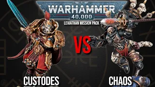 NEW POINTS! Custodes Vs Chaos Space Marines - Warhammer 40k 10th Edition!