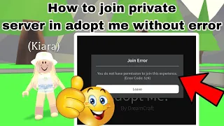 How to join private servers in adopt me without error *OMG*