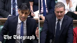 Starmer ‘scaremongering’ over Tory NI plans, says Sunak during PMQs