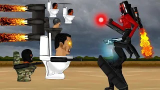 Skibidi Toilet Boss vs Titan speaker man, Titan Cameraman. Skibidi Toilet Animation.
