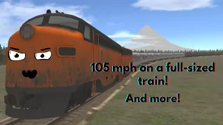 105 MPH Passenger Train!!! (Looks like 200 MPH) | Train and Rail Yard Simulator