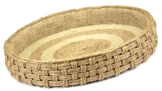 DIY Wicker Serving Tray with Jute Ropes and Cardboard | Jute Rope Tray