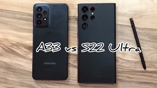 Samsung Galaxy S22 Ultra vs Samsung Galaxy A33