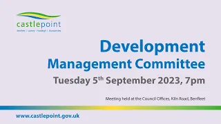 Development Management Committee - Tuesday 5th September 2023