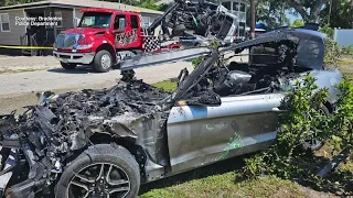 Florida man was 'ready to kill' after fiery crash involving stolen cars damaged his home