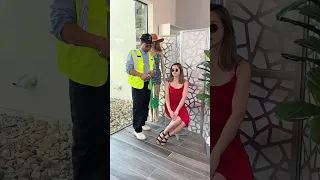 woman tries to pretend to be a mannequin #Shorts