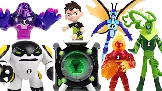 Dinosaur army is coming! Ben 10 Omnitrix transform to 10 aliens! Help PJ Mask friends! - DuDuPopTOY