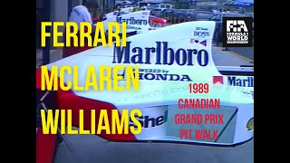 Behind the Scenes: Exploring the Pits and Teams at the 1989 Canadian Grand Prix (60fps)