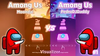 Among Us Moondai Vs Among Us PedroDJDaddy | Tiles Hop | BeastSentry